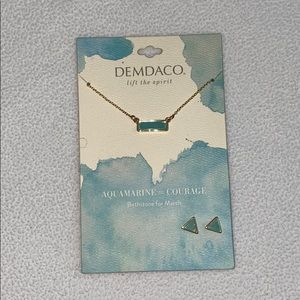 Turquoise necklace and earrings set!